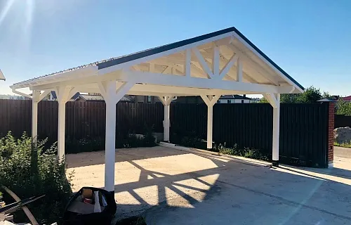 Навес для двух машин КАНТРИ — Фото 4