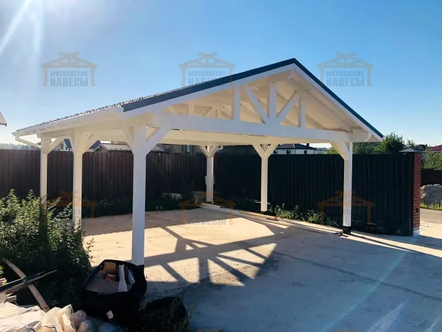 Навес для двух машин КАНТРИ — Фото 4