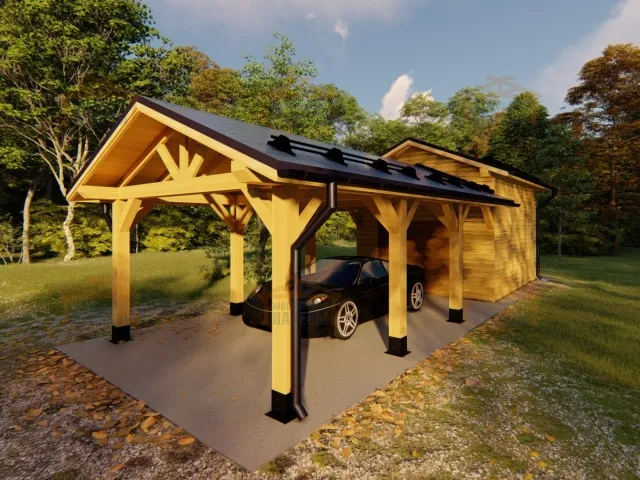 Гараж и навес для машин МИЛЛЕНИУМ — Фото 5