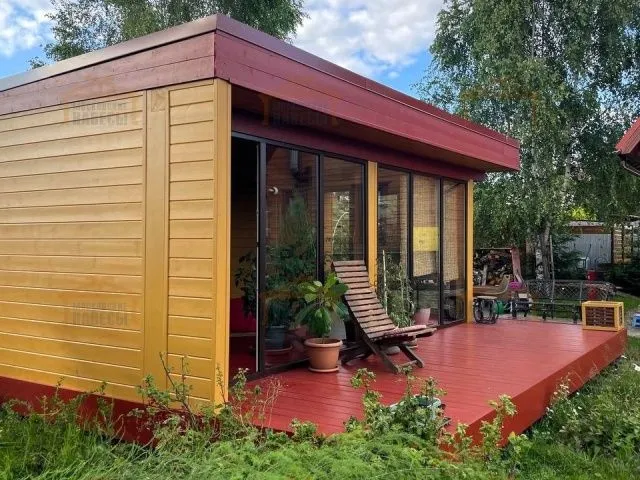 Застекленная беседка САДОВЫЙ ОФИС — Фото 5