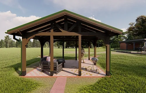 НАВЕС ДЛЯ БАРБЕКЮ ТЕРРА — Фото 5