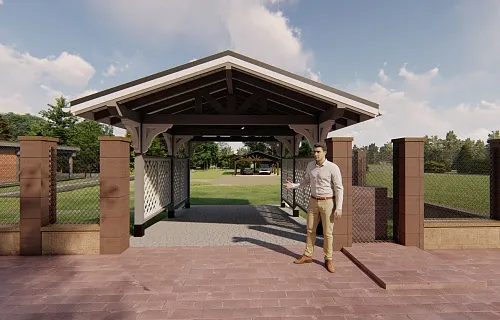 Навес для одного автомобиля ГАЙД-ПАРК — Фото 4