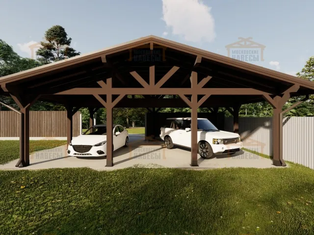 Деревянный навес ЭРМИТАЖ — Фото 8