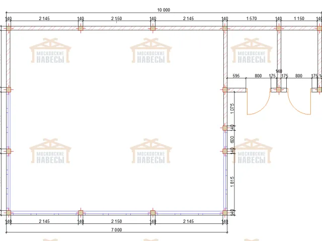 Застекленная беседка с хозблоками ТЕСЛА — Фото 7