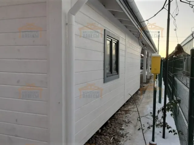 Навес с гаражом МЕДВЕЖИЙ — Фото 2