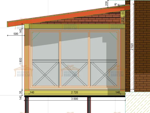 ВЕРАНДА К ДОМУ ГАММА — Фото 5