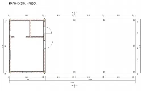 Навес с хозблоком УЛЬТРА — Фото 5
