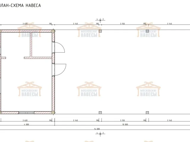 Навес с хозблоком УЛЬТРА — Фото 5
