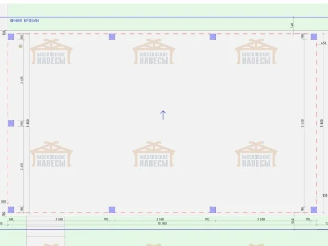 Односкатный навес для двух машин ХАРТВУД 2.0 — Фото 5