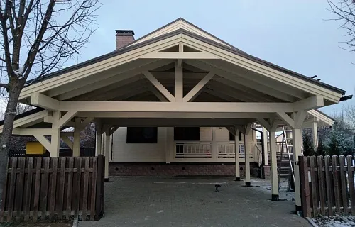 Навес для двух машин АСТОР — Фото 4