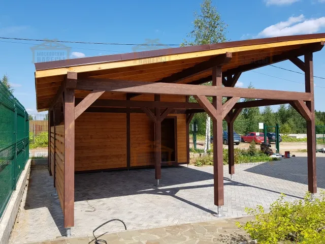 Односкатный навес для техники ДИПЛОМАТ — Фото 2