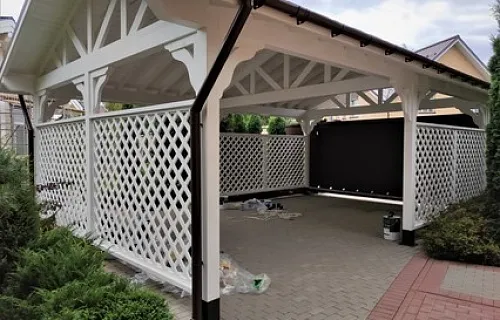 Деревянный навес для машин с перголами НИКОЛЬСКИЙ — Фото 4