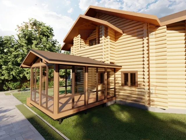 ВЕРАНДА К ДОМУ ЭДЕЛЬВЕЙС — Фото 4