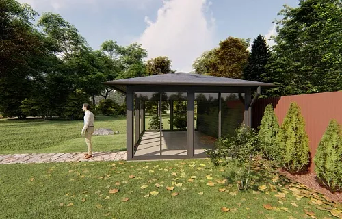 Застекленная беседка ЧАЙКА 2.0 — Фото 8