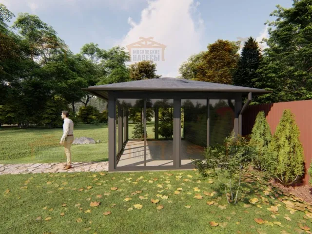 Застекленная беседка ЧАЙКА 2.0 — Фото 8