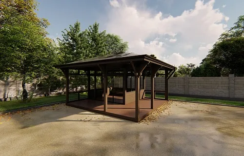 Застекленная беседка ГРАФСКАЯ ПРИСТАНЬ MINI — Фото 4