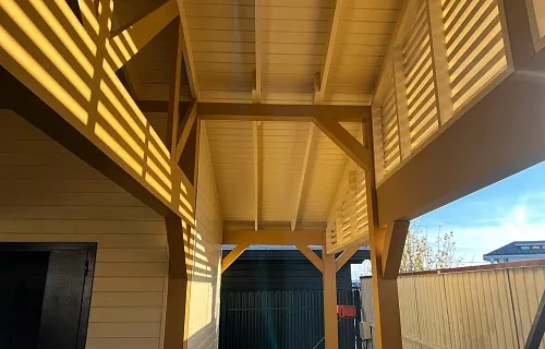 Навес для двух машин с хозблоком ВИКИНГ 2.0 — Фото 7