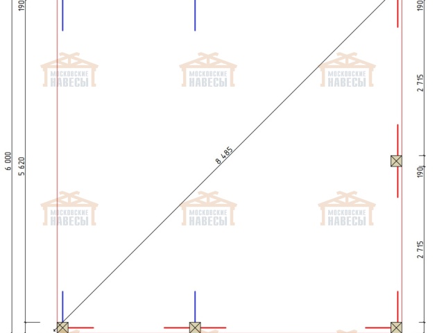 Навес для двух машин РОНДО — Фото 13