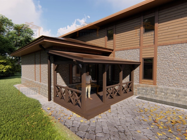 ДЕРЕВЯННАЯ ВЕРАНДА ВЕГА — Фото 2