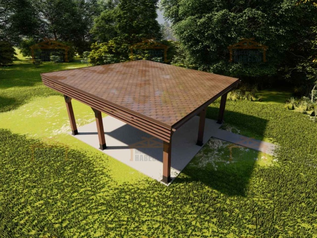 Навес для двух машин РОНДО — Фото 11