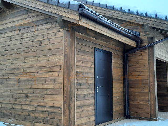 Навес для двух машин с хозблоком ФЭМИЛИ — Фото 3