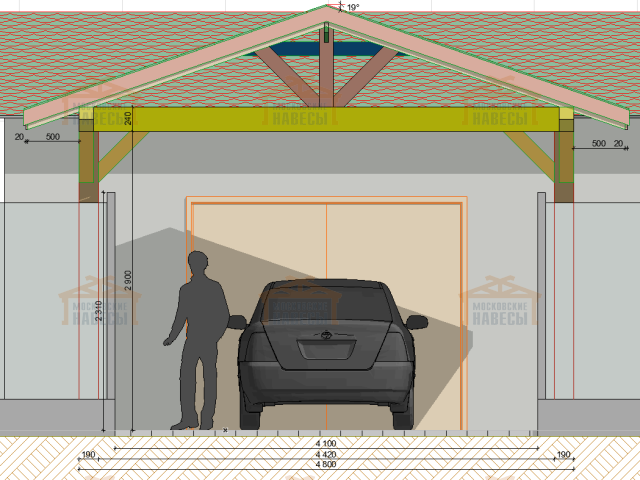 Навес для автомобилей РОДЕО — Фото 6