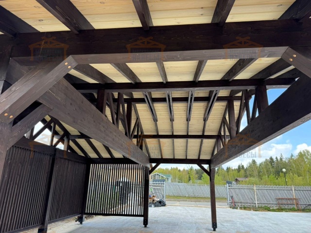 Навес для трех машин ТРИО — Фото 12