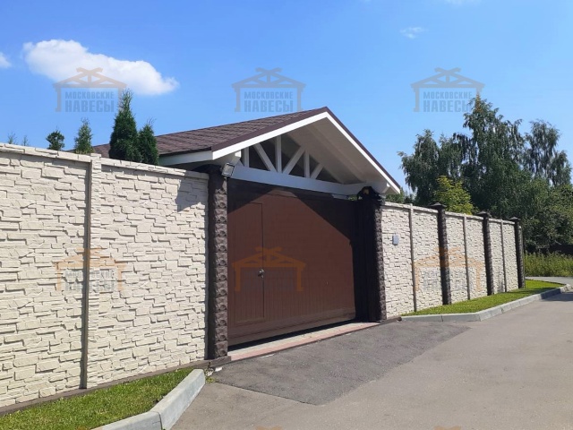 Деревянный навес для машин с перголами НИКОЛЬСКИЙ — Фото 3