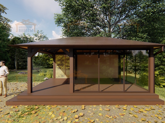 Застекленная беседка КИНГСТОН 2.0 — Фото 2