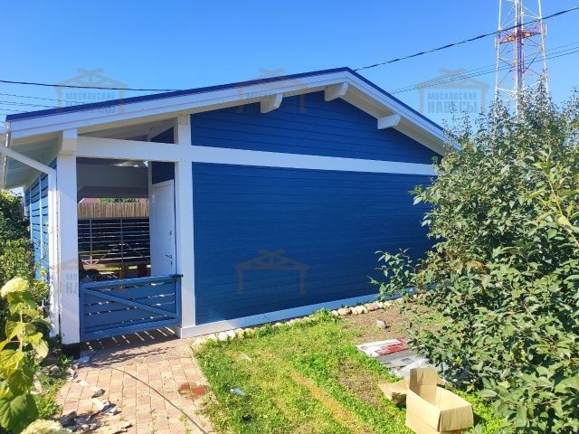 Навес для трех авто с хозблоком СОНАТА — Фото 4