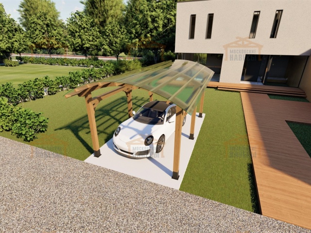 НАВЕС С ГНУТОКЛЕЕНЫМИ БАЛКАМИ СИЦИЛИЯ — Фото 3