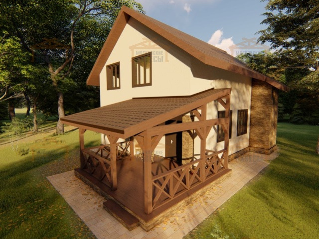 ВЕРАНДА К ДОМУ ЯНТАРНАЯ — Фото 6