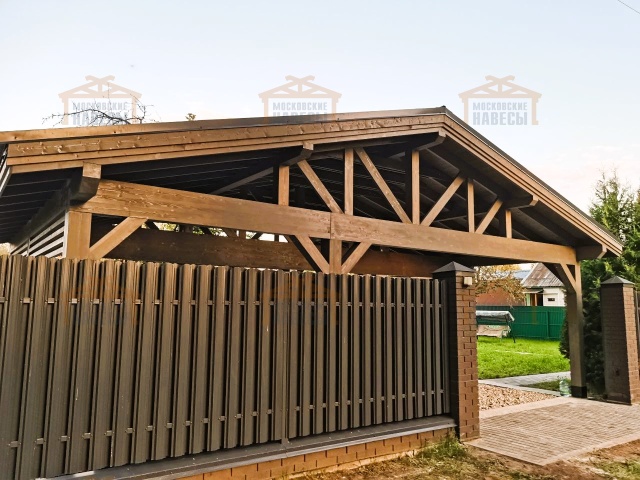 Навес для трех машин ТРИО — Фото 6