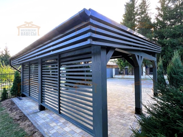 Навес для двух машин РОНДО — Фото 4