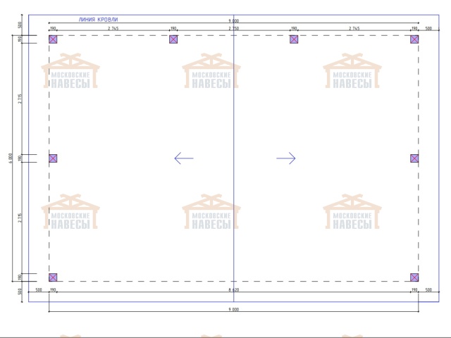 Навес для трех машин ТРИО — Фото 14