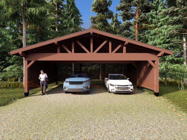 Навес для трех машин ТРИО — Фото 10