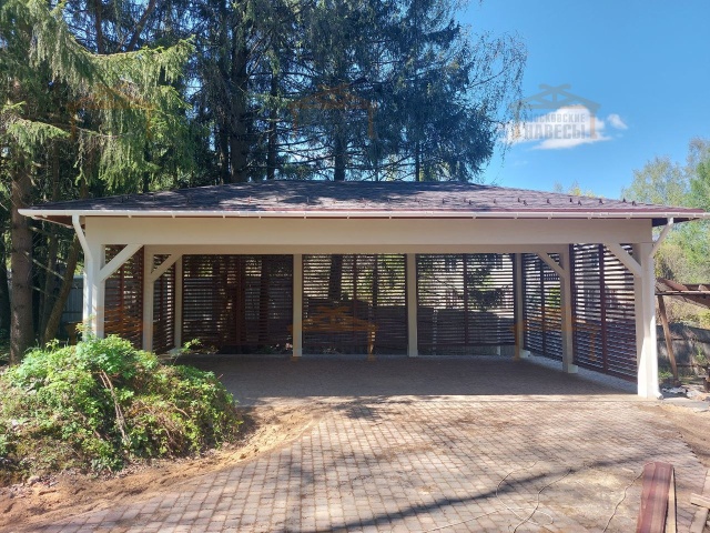 Навес для трех машин ЛАДЬЯ — Фото 2