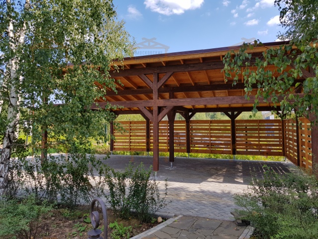 Односкатный навес для техники ДИПЛОМАТ — Фото 4