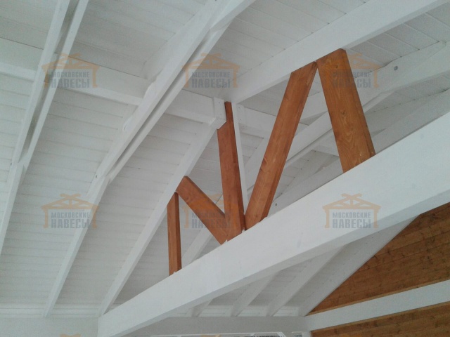 Навес для двух машин с хозблоком РИВЬЕРА 2.0 — Фото 3