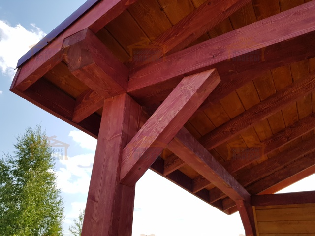 Односкатный навес для техники ДИПЛОМАТ — Фото 5