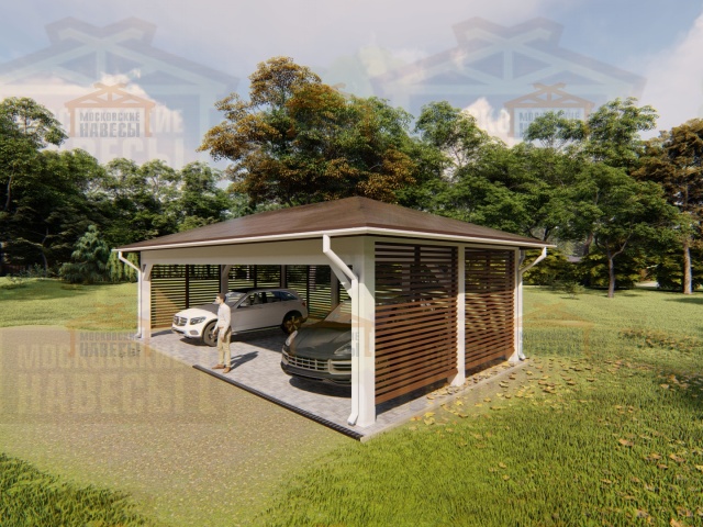 Навес для трех машин ЛАДЬЯ — Фото 7