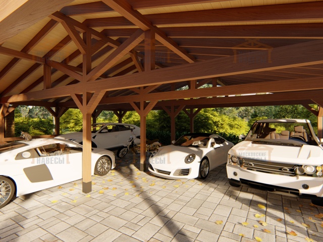 Навес для восьми машин ФЕНИКС — Фото 4