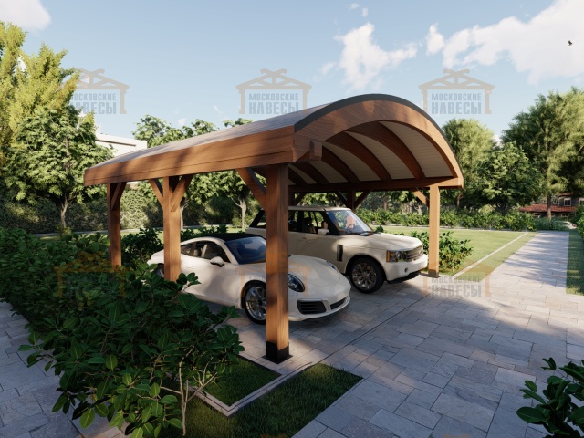 НАВЕС С ГНУТОКЛЕЕНЫМИ БАЛКАМИ ОКСФОРД — Фото 5