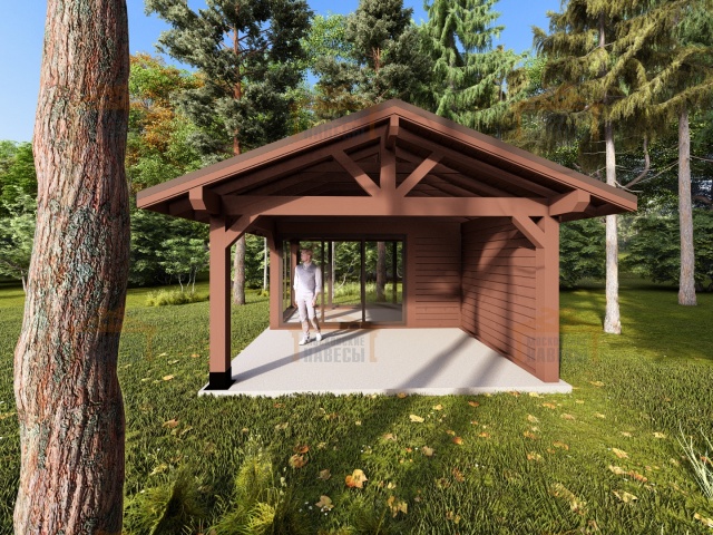 Застекленная беседка БУРЕВЕСТНИК 2.0 — Фото 11