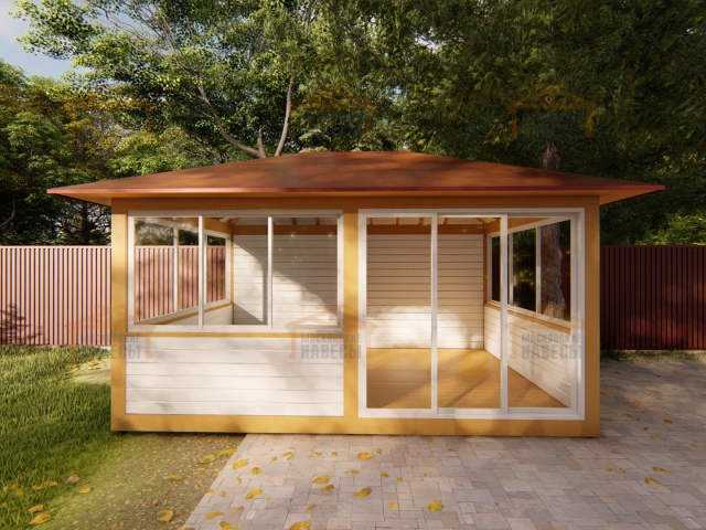 Застекленная беседка АКВИТАНИЯ 2.0 — Фото 5