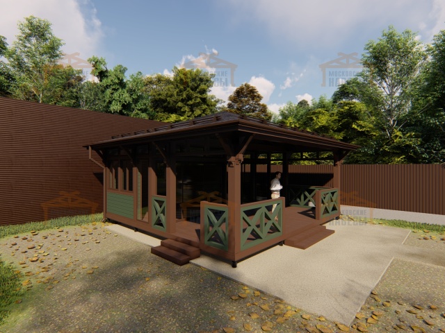 Застекленная беседка ГРАФСКАЯ ПРИСТАНЬ 2.0 — Фото 9