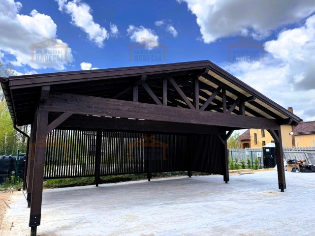 Навес для трех машин ТРИО — Фото 11