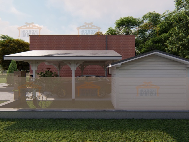 Навес для авто и хозблок ИЗМИР — Фото 6