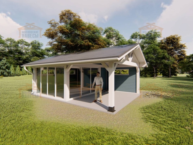 Застекленная беседка БУРЕВЕСТНИК — Фото 9