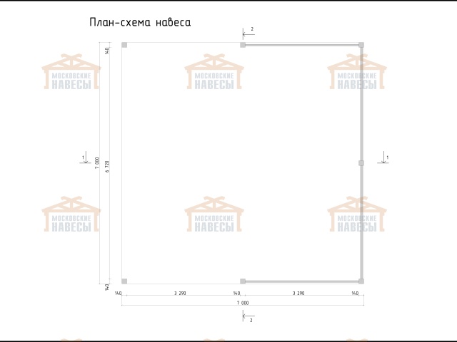 Деревянный навес для машин с перголами ЭДЕМ — Фото 12